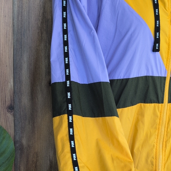 PINK Victoria's Secret Anorak Sherpa Lined Windbreaker Jacket M/L           M635 - Picture 4 of 10